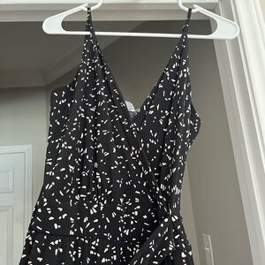 Elegant Black and White Women's Jumpsuit